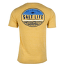 Salt Life Men's Tee Shirt Large / Sunny Yellow Salt Life, Men's Finz Badge Tee (Yellow)