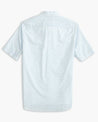 Southern Tide, Men's Baynard Cove Stripe Short Sleeve Button Down Sport Shirt (Rain Water)