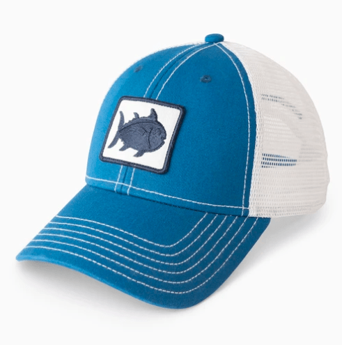 Southern Tide Hats One Size / Ocean Blue Southern Tide, Men's Fly Patch Skipjack Trucker Hat (Multiple Colors)