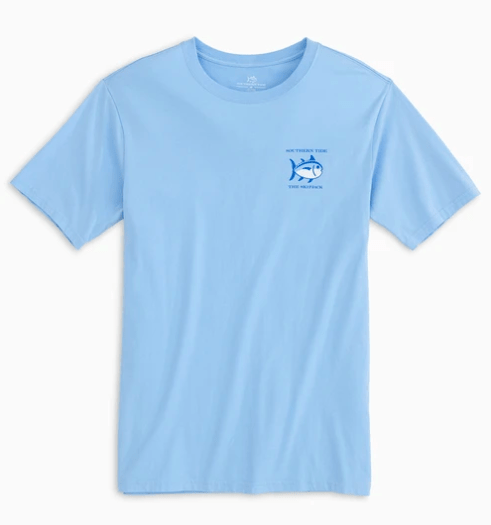 Southern Tide Men's Tee Shirt Southern Tide, Men's Skipjack Tee (Blue)