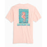 Southern Tide, Women's Mosaic Seahorse Heathered Tee Shirt (Coral)