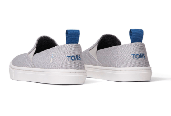TOMS Kid's Shoes Toms, Kids Luca Slip-On Shoes (Drizzle Grey)