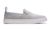 TOMS Kid's Shoes Youth 1 / Drizzle Grey Toms, Kids Luca Slip-On Shoes (Drizzle Grey)