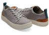 TOMS Men's Shoes TOMS, Men's Canvas TRVL LITE Low Sneakers (Grey)