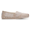 TOMS, Women's Floral Lace Slip On (Natural)