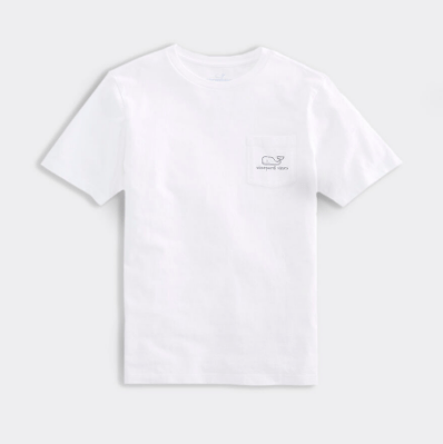 Vineyard Vines Kid s Short Sleeve Vintage Whale Tee White
