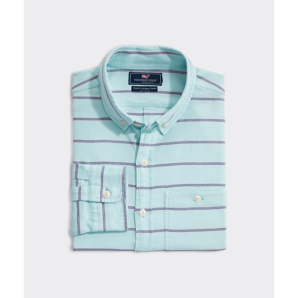 Vineyard Vines Men's Button-Down Shirts Medium Vineyard Vines, Men's Singer Island Shirt (Island Blue)