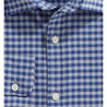 Vineyard Vines Men's Button-Down Shirts Large / Barracuda Vineyard Vines, Men's Slim Wells Cooper Shirt (Barracuda Blue)