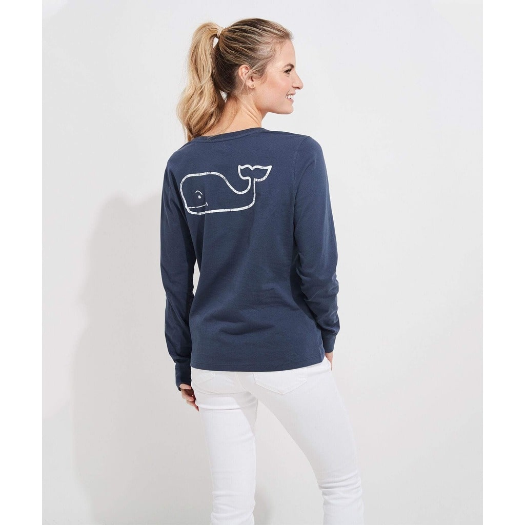 Vineyard Vines Shirt Womens Small Whale Basic Top Short-Sleeve