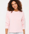 Woman wearing Vineyard Vines, Women's Dreamcloth Crew Sweatshirt (Pink)