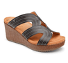 Vionic Women's Sandals 6.5 / Black Vionic, Women's Malorie Platform Sandal (Ebony and Chestnut)